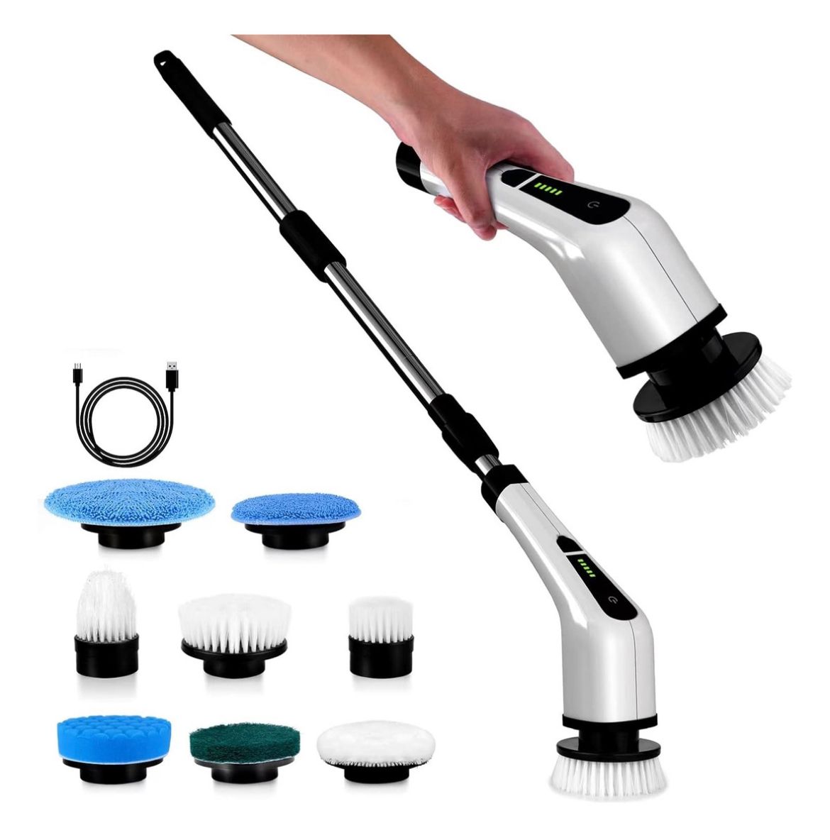 🧽✨ PowerSpin Pro™ – Cepillo Eléctrico Giratorio Inalámbrico